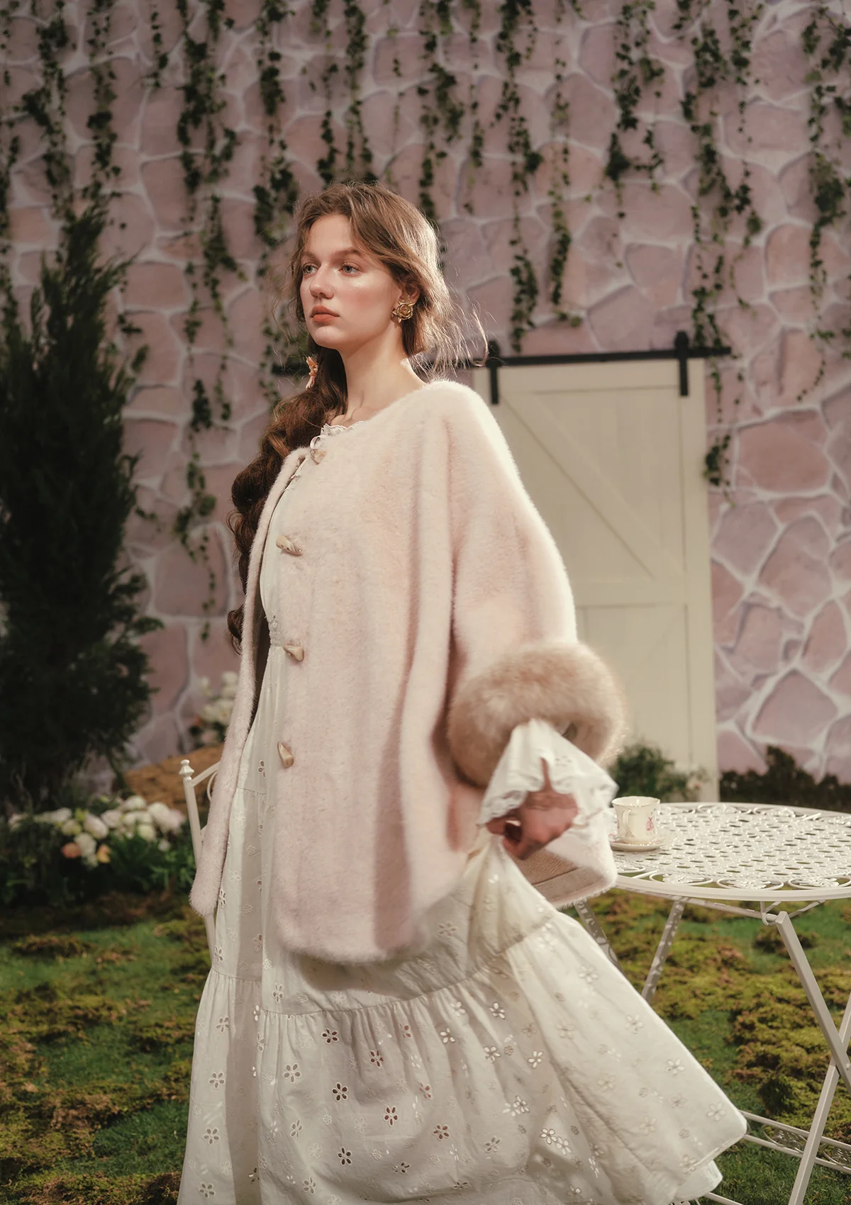 White Camellia Dress - Image 5
