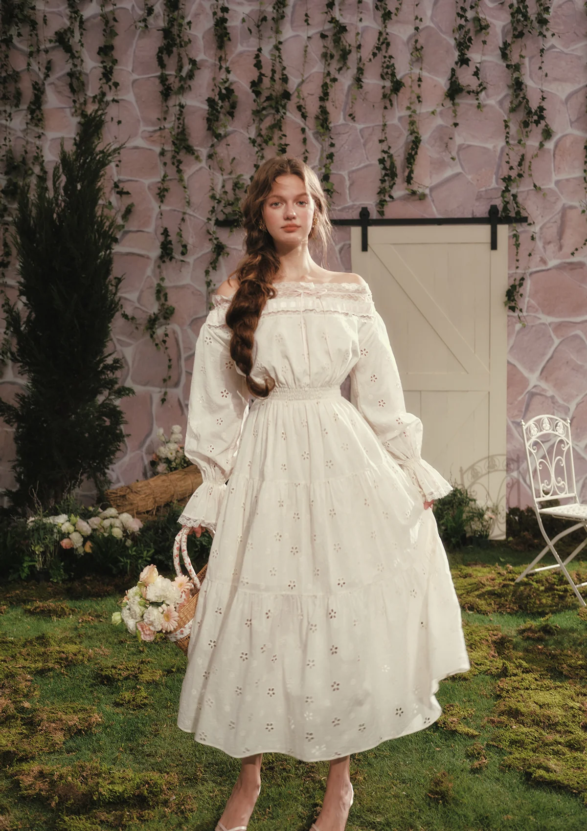 White Camellia Dress - Image 6