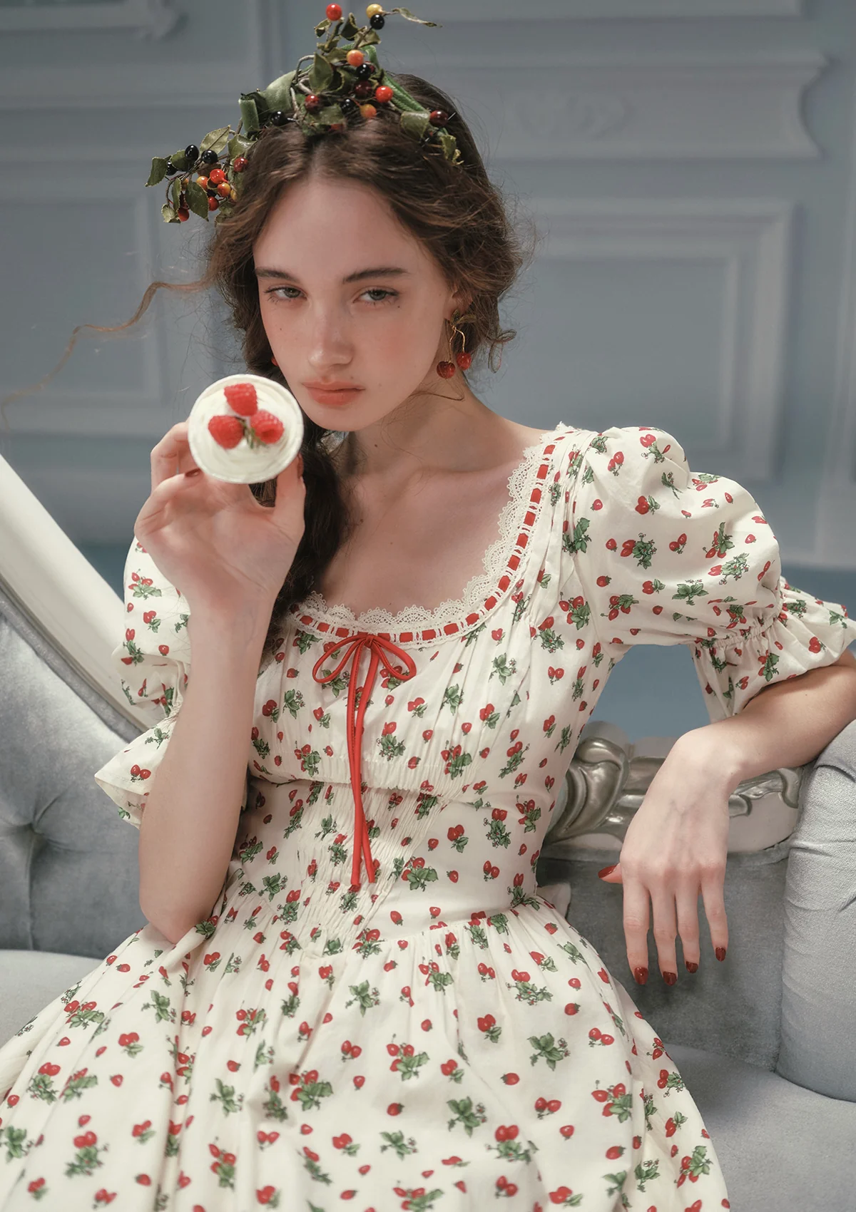 Wild Strawberry Paradise  Dress - Image 3