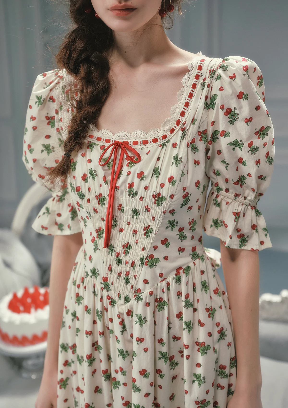 Wild Strawberry Paradise  Dress - Image 6