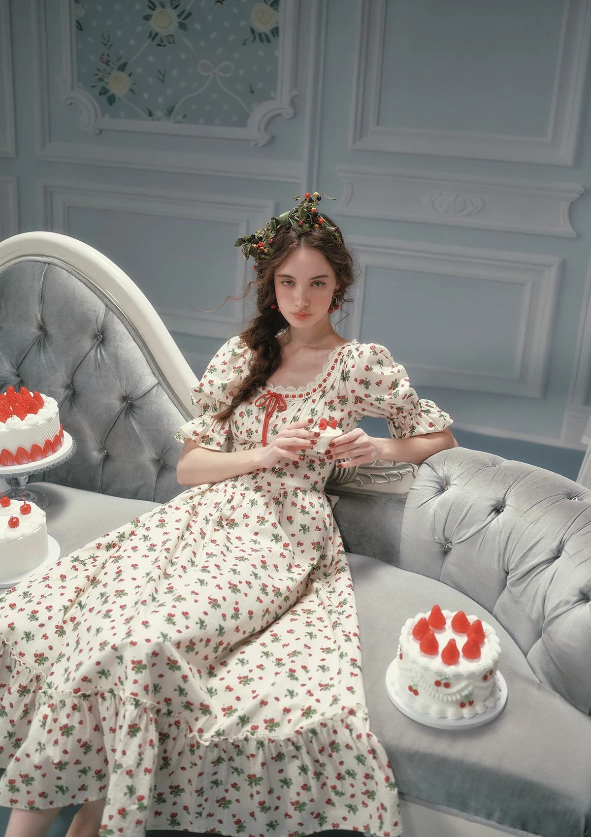 Wild Strawberry Paradise  Dress - Image 8